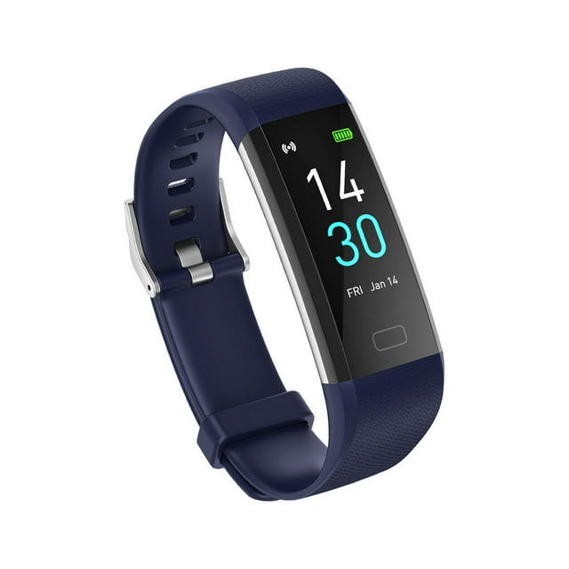 transemion Fitness Tracker Activity Tracker Watch with Heart Rate Monitor Waterproof Sleep Monitor Step Counter for Women Men Blue