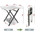 thumbnail image 3 of Feasto 24" x 30" Large Portable Folding Stainless Steel Outdoor Grill Stand Table, 3 of 10