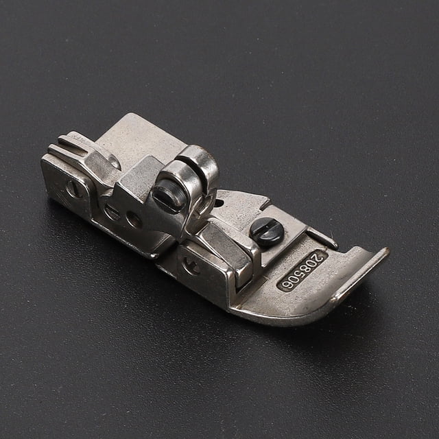 Dioche Rugged And Durable Simple To Install Presser Foot, Uniform Pleats Steel Presser Foot, Zipper Beads Embroidery For Leather Office Home School