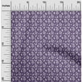 thumbnail image 2 of oneOone Silk Tabby Violet Fabric Leaves Sewing Fabric By The Yard Printed Diy Clothing Sewing Supplies 42 Inch Wide, 2 of 5