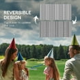 thumbnail image 4 of Outsunny Waterproof Outdoor Rug with Carry Bag 9' x 18' Grey, Cream Boho, 4 of 10