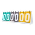 thumbnail image 4 of yotijay Scoreboard Flip Scoreboard Team Games 6 digits Score Flip Cards Competition Flip Green Gray Yellow, 4 of 9