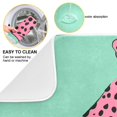 thumbnail image 3 of Yayeee Dish Drying Mat for Kitchen Counter Ultra Absorbent Easy Clean Pad 18x16", Pink Cheetah, 3 of 7