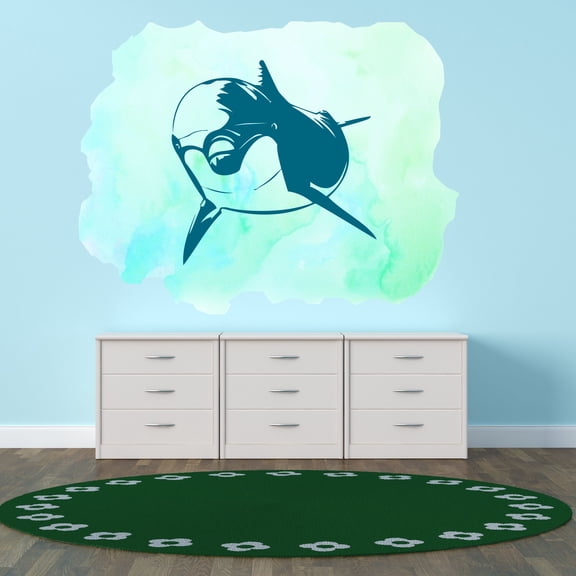 Animal Wall Decals for Care Taker Daycare - Aquatic Friend Dolphins DIY & Creativity Boy Girl Bedroom Wall Sticker - Size: 10 In x 8 In