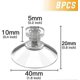 thumbnail image 2 of 8 Pcs 41mm Stainless Steel Suction Cups with M5 Threads Heavy Duty Vacuum Mounts, 2 of 5