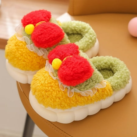 

Ganfancp Classic Plush Toddler Shoes Non-Slip Warm and Lightweight for Girls Deals of the Day Clearance