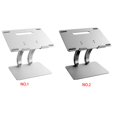 thumbnail image 3 of Soporte de refrigeración para computadora portátil de aleación de aluminio Soporte ajustable de metal para iPad Macbook Inevent DN1271-01, 3 of 7