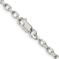 thumbnail image 3 of Sterling Silver Oval Rolo Chain 16", 3 of 5