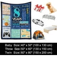 thumbnail image 6 of 8 Year Old Boys Gifts Ideas - Blue Birthday Throw Blanket for Boys 8th Birthday Gifts for Boys Kids Blankets for Boys Birthday Gifts for Boys Toddler Blanket Flannel Blanket for Kids, 40" x 50", 6 of 6