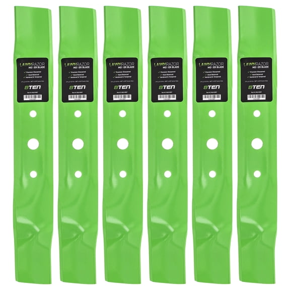 LawnRAZOR Mulching Blade for John Deere 48 inch L120 L130 6 Pack 810-CBL2229D