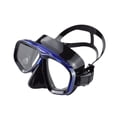 thumbnail image 4 of Máscara de buceo panorámica de amplio campo de visión, equipo de respiración para snorkel, gafas de natación para deportes acuáticos, buceo y . Azul negro, 4 of 8