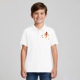 thumbnail image 2 of Ruyang Polo Shirts for Boys Girls Solid Soccer Print Baggy Casual Short Sleeve Summer Lightweight Outdoor Athletic Blouse T Shirts, 2 of 5