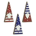 thumbnail image 2 of Nkmbld 3 Pcs 4th of July Wooden Table Decorations Rustic Patriotic Wood Tabletop Sign Centerpiece Decorations for Office Desk Home Kitchen Tiered Tray Decor, 2 of 8