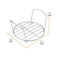 thumbnail image 2 of Instant Pot Official Stainless Steel Wire Roasting Rack, Set of 2 - Durable 18/8 Stainless Steel with Handles, Multi-Use Rack for Roasting & Serving, Dishwasher Safe, Fits 6 & 8 Quart Cookers, 2 of 4