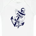 thumbnail image 4 of Inktastic First Mate with Anchor and Banner Boys or Girls Baby Bodysuit, 4 of 5