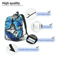 thumbnail image 4 of Yiaed Blue and White Butterflies Print Backpack, Premium Laptop Backpack, Travel Backpack for Women, Lightweight Backpacks, Comfortable Back Pack-Medium, 4 of 5