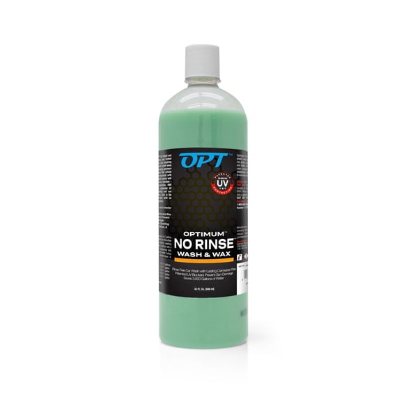 Lavado y encerado de autos Optimum No Rinse, 32 oz con cera de carnauba