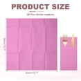 thumbnail image 2 of 50 Pcs Servilletas Desechables con Sensación de Lino y Bolsillos para Cubiertos Incorporados, Servilletas de Papel para Cuchillo y Tenedor Rosa, 2 of 6