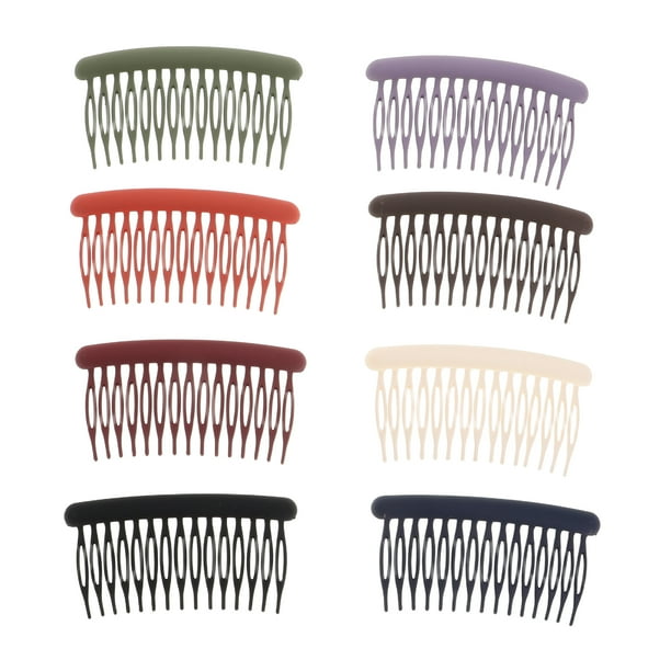 peinetas laterales esmeriladas para mujer, peinetas retorcidas para cabello fino, peinetas decorativas para peinar, pequeñas peinetas francesas laterales, accesorios para el cabello para niñas