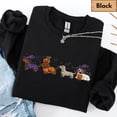 thumbnail image 4 of RosaWear Halloween Dachshund Sweatshirt, Cute Wiener Dog Costume Crewneck, 4 of 8