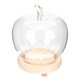 thumbnail image 3 of Glass Dome Display with Base for Preserved Flowers, Figurines, and Crafts Dustproof Cloche Bell Jar for Home Decor and Party Centerpieces, 3 of 4