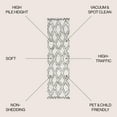 thumbnail image 3 of JONATHAN Y LONDON SHAG 2 x 8 Runner Rug, Soller Diamond Trellis - Beige/Dark Gray, SHG103A-28, 3 of 9