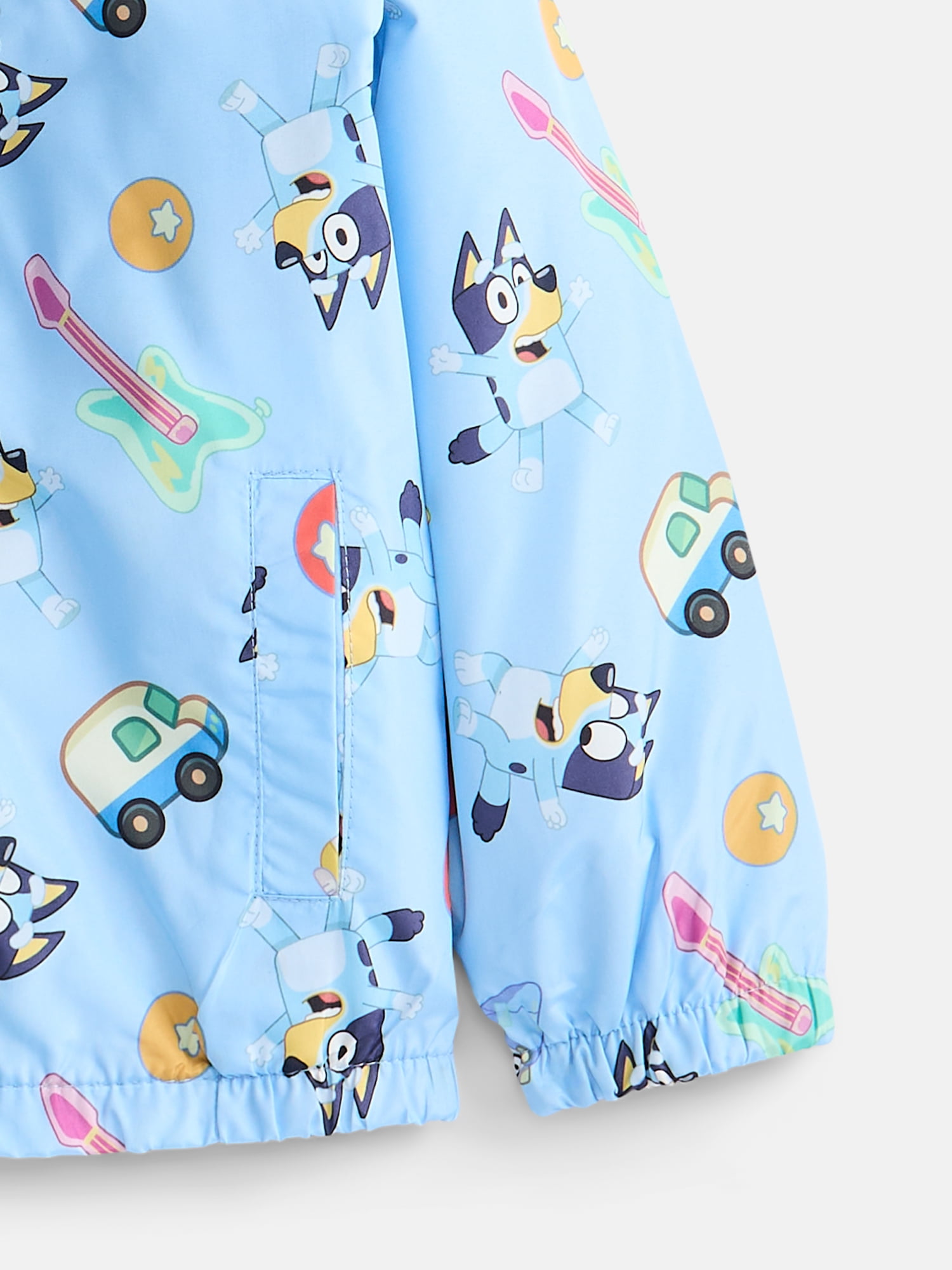 Bluey Toddler Boys Lightweight Windbreaker Jacket, Sizes 2T-5T