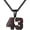 Black 43, variant on Men's Women's Stainless Steel Athletes Baseball Softball Number 00-99 Necklace Sport Team Pendant Chain Gift Silver Number 22