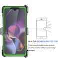 thumbnail image 6 of For Motorola Moto G Stylus 5G 2024 Case, Takfox Heavy Duty Rugged Defender Full Body Protection Phone Case Cover with Swivel Belt Clip Holster & Built in Screen Protector - Green, 6 of 8