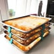 thumbnail image 3 of Mejores apiladores de bandejas - Organizador de bandeja para ahorrar espacio en un pack de 12 para horno, frigorífico y congelador, 3 of 4