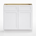 thumbnail image 3 of LUXEYARD Kitchen Base Cabinets, Sideboard Storage Cabinet, Entryway Cabinet with 2-Drawers & Adjustable Shelf, 36" W X 24" D X 34.5"H, 3 of 8