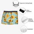 thumbnail image 3 of Yiaed White Polka Dot Sunflower Print Men's Soft Cotton Boxer Shorts Breathable Boxers Underwear Moisture-Wicking Underwear Stretch Boxer Briefs for Man-Medium, 3 of 5