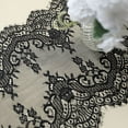 thumbnail image 3 of BalsaCircle 15x117" Black Premium Lace Table Runner Scalloped Edges Party Events Decorations, 3 of 8