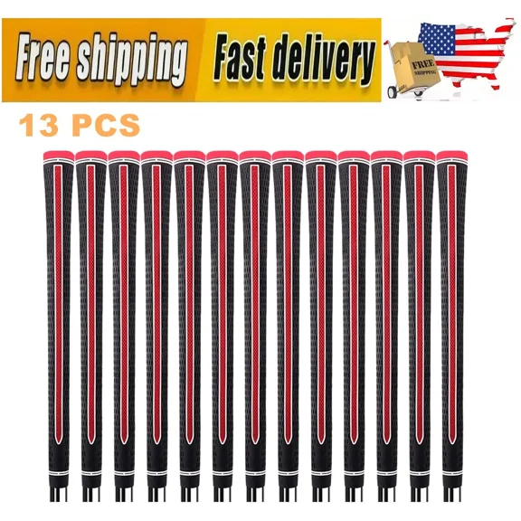 13Pcs Golf Grip Golf Club Grip Non-Slip Natural Rubber Grip Midsize 60R