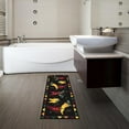 thumbnail image 6 of Ottomanson Machine Washable Non-Slip Rubberback Hot Peppers 2x5 Kitchen Runner Rug, 20" x 59", Black, 6 of 8
