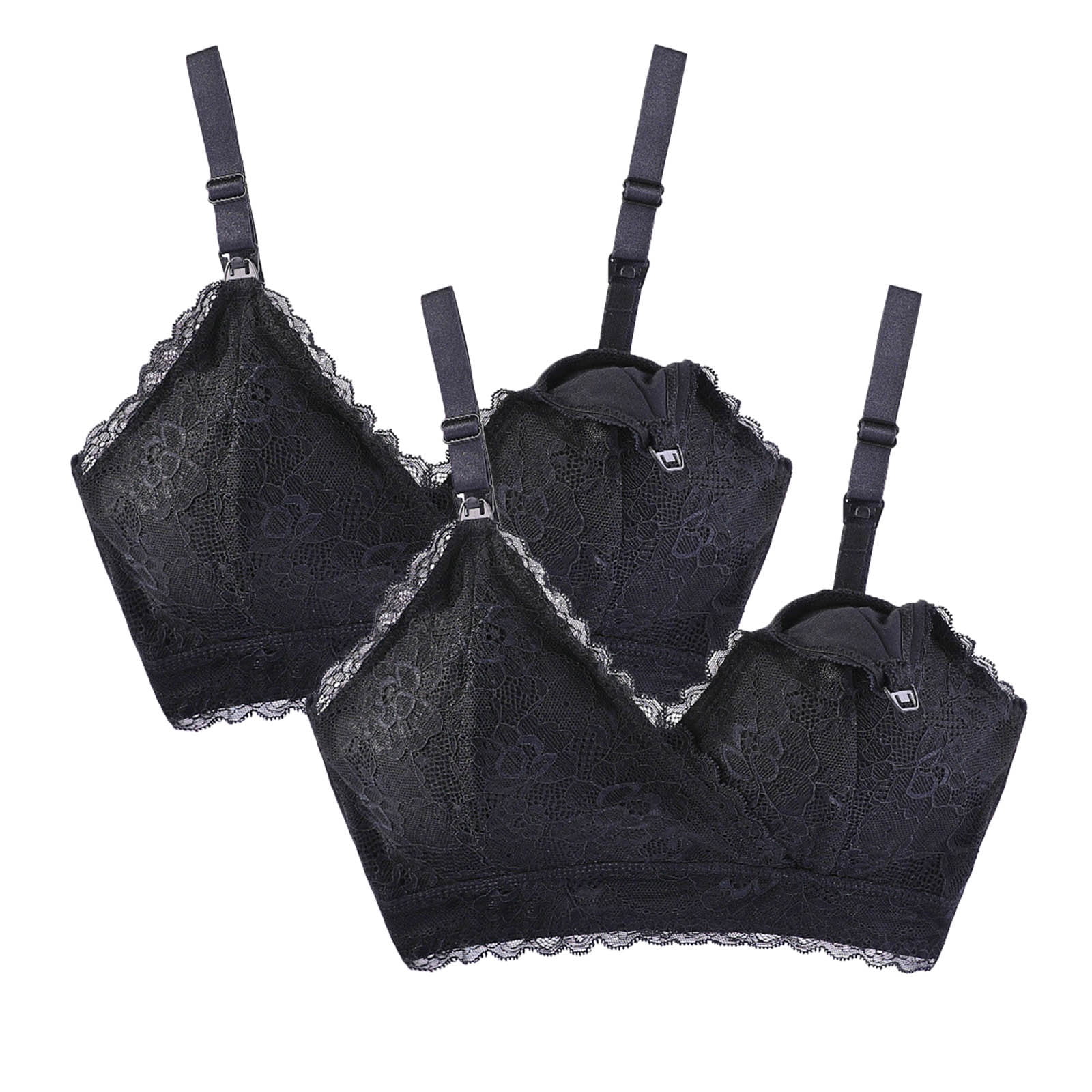 Pxiakgy lingerie for women 2PC PWomen No Rims Lace BreastFeeding Bra