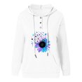 thumbnail image 2 of Vedolay Hoodies for Women Womens Oversized Sweatshirt Basic Solid Sleeve Hooded Pullover Tops,White M, 2 of 3