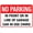 Warning Sign 2, variant on No Parking in Front of Garage Keep Clear Sign - 8"x12" Rustproof Aluminum Metal Sign, Multicolor