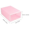 thumbnail image 5 of HEMOTON  6 PCS Stackable Shoe Storage Boxes Thickened Transparent Men and Women, 5 of 8