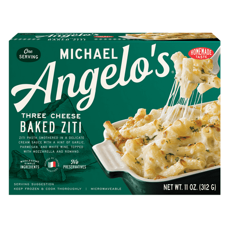 Michael Angelo's Three Cheese Baked Ziti, Italian-Style Frozen Family Dinner, Oven Ready, 28 oz