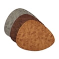 thumbnail image 5 of Davanti Placemats - Vegan Leather Stone Dark Tobacco (Dk Brown) - Set of 4, 5 of 6