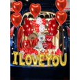 thumbnail image 5 of 1056pcs Valentine's Day Balloon Decoration, Golden 'i Love You' Balloon Banner And Heart Shaped Balloons Set, 1000 Pieces Red Silk Rose Petals And Bea, 5 of 5