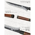 thumbnail image 4 of 7 Inch Fillet Knife, Razor Sharp Hand Forged Boning Knife, Japanese Super Steel Fish Knives with Ergonomic Handle for Meat and Poultry$$Home Decor, Kitchen, & Other, 4 of 7