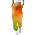 thumbnail image 3 of YUEHUA Teen Girls Sweatpants Fall Tie-Dye Joggers Pants for Juniors Trendy High Waist Track Sportswear Wide Leg Pant Trousers with Pocket, Size 13-14 Years, 3 of 5