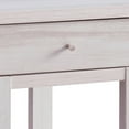 thumbnail image 4 of 24 Inch Modern Chairside Table with Drawer and Shelf, Block Legs, White, 4 of 5
