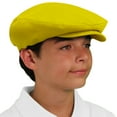 thumbnail image 4 of Flat Newsboy Traditional Golf Cap: 'Par 3' - Womens - Solid - Yellow - Microfiber, 4 of 4