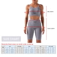 thumbnail image 3 of Conjunto de sujetador y pantalones cortos deportivos para mujer Sujetador con relleno de espagueti a Abanopi Sujetador y pantalones cortos, 3 of 7