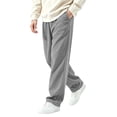 thumbnail image 5 of JTSRKL Corduroy Textured Pants for Men Wide Leg Baggy Elastic Waist Pockets Lightweight Bottoms Casual Bottoms Relaxed Fit Trousers, 5 of 6