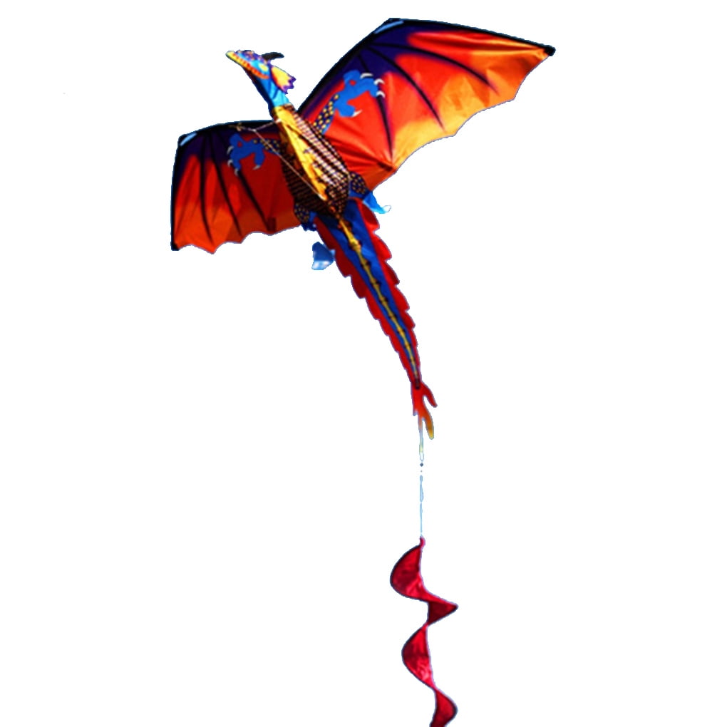 GeweYeeli 3D Dragon Kite Long Tail Kites Children Adult Cartoon Animal