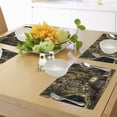 thumbnail image 4 of Ambesonne Fantasy Place Mats Set of 4, House Tree, Standard Size, Umber Brown, 4 of 6